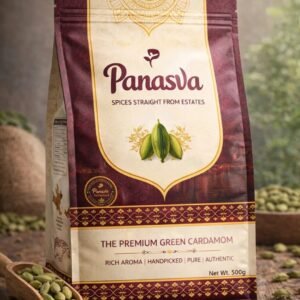 Panasva green cardamom 500 g resealable pouch