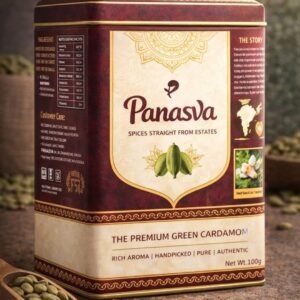 Panasva green cardamom 100 g tin